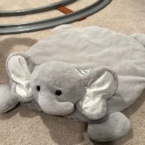 Soft plush elephant baby mat!